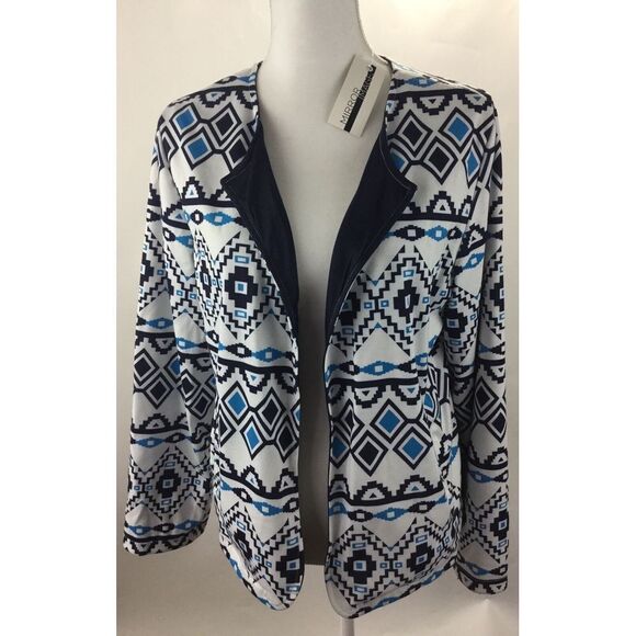 NWT Mirror Image Jacket stretch open front Size XL aztec print MSRP $99 Womens‎ - Picture 1 of 6